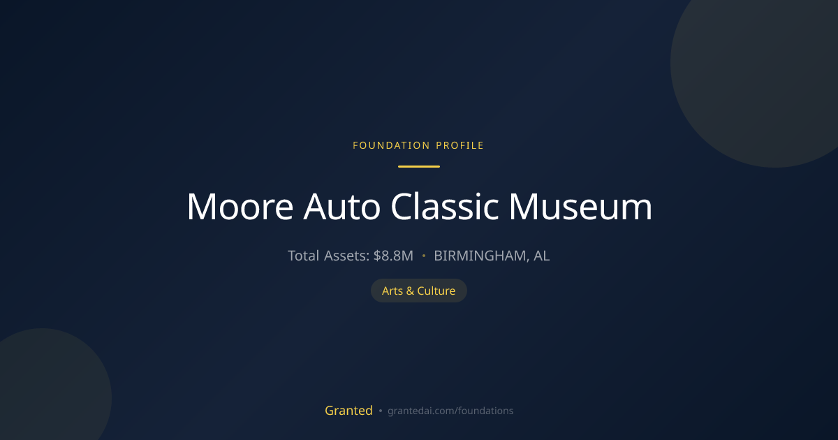 Moore Auto Classic Museum | Granted AI