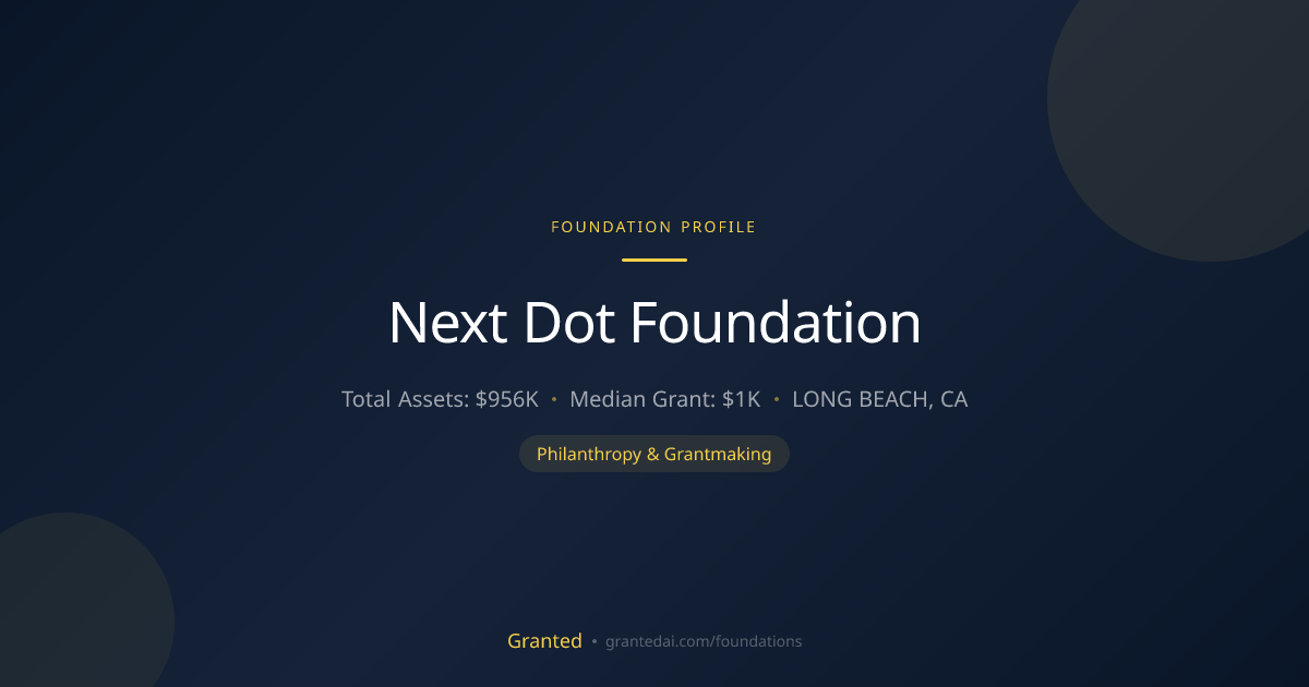 Next Dot Foundation | Granted AI