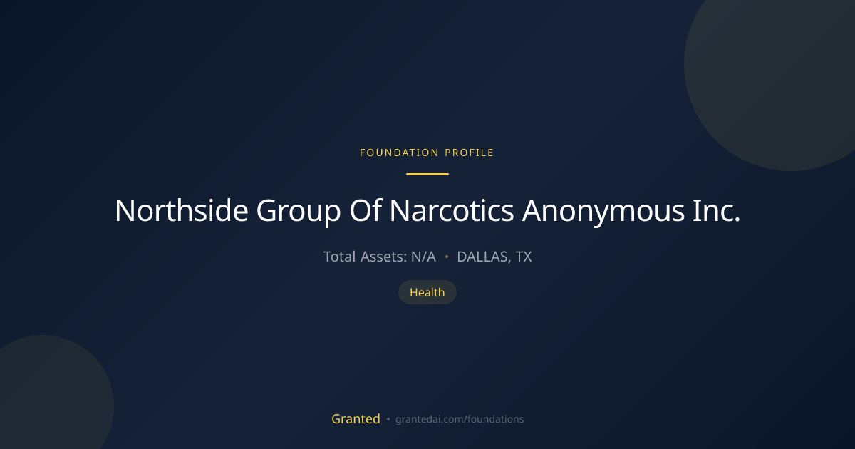 Northside Group Of Narcotics Anonymous Inc. | Granted AI