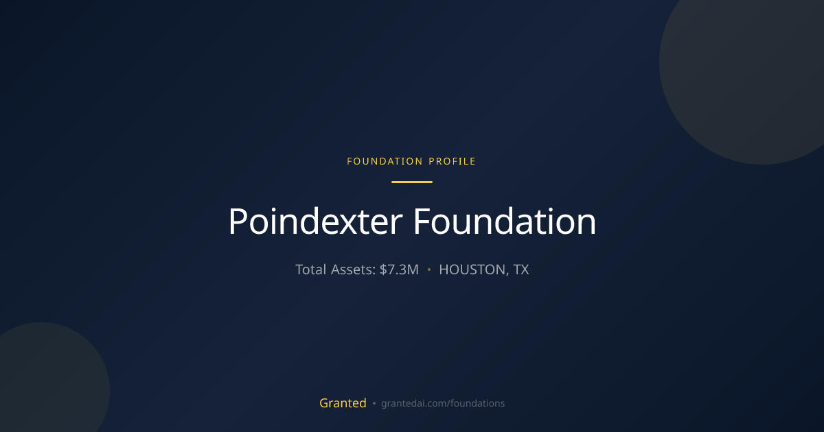 Poindexter Foundation | Granted AI