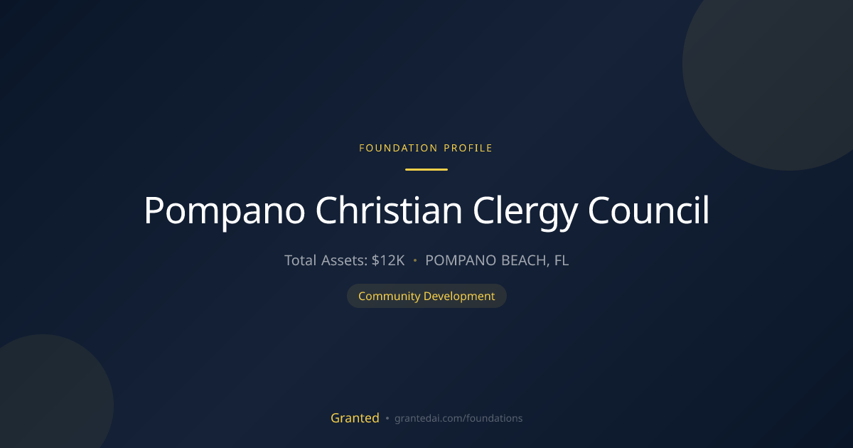 Pompano Christian Clergy Council | Granted AI