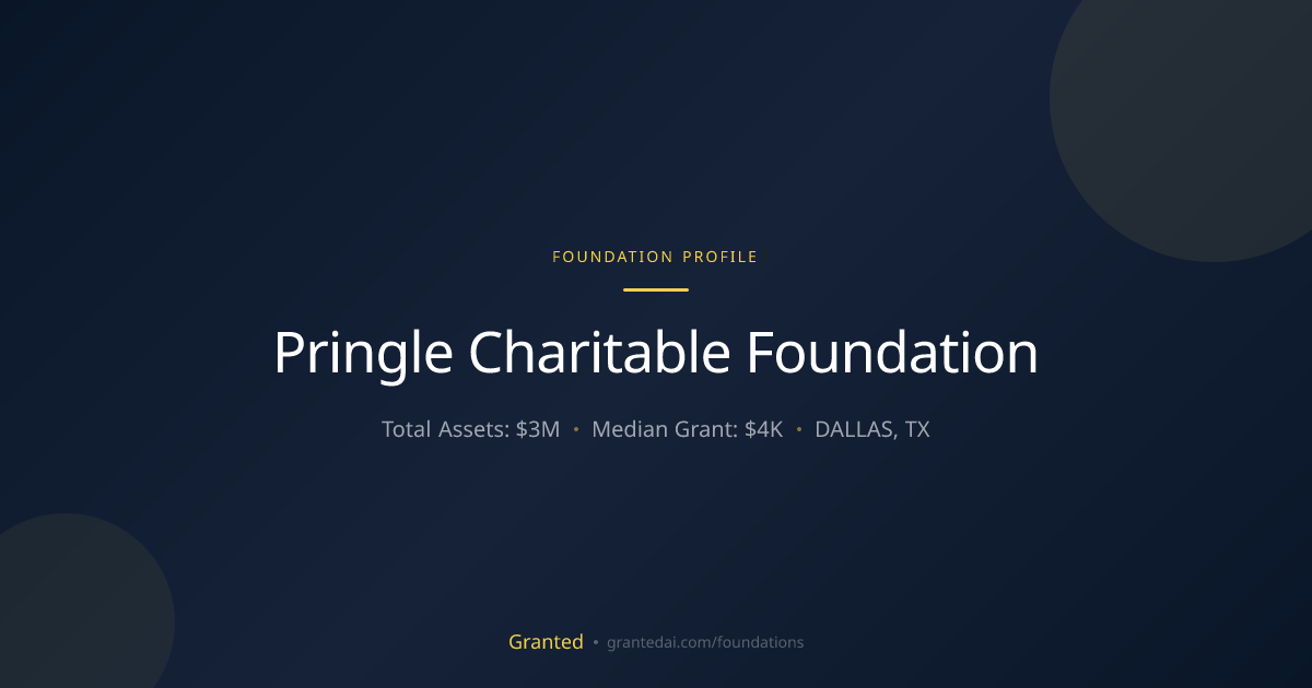 Pringle Charitable Foundation | Granted AI