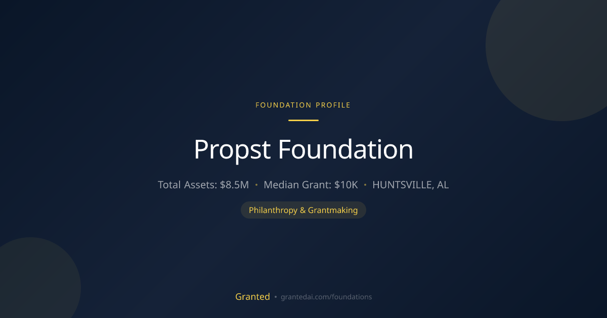 Propst Foundation | Granted AI