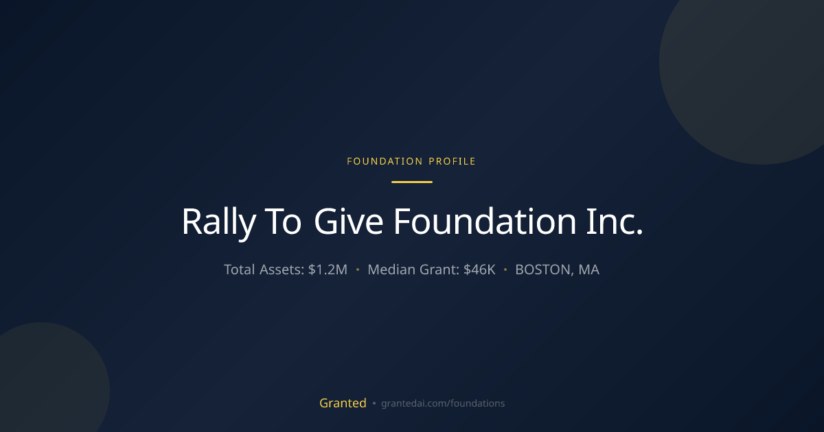 Rally To Give Foundation Inc. | Granted AI