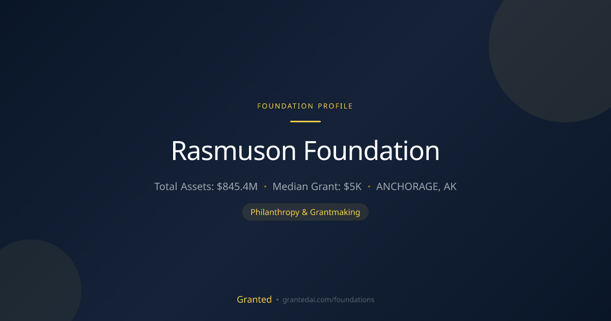 Rasmuson Foundation | Granted AI