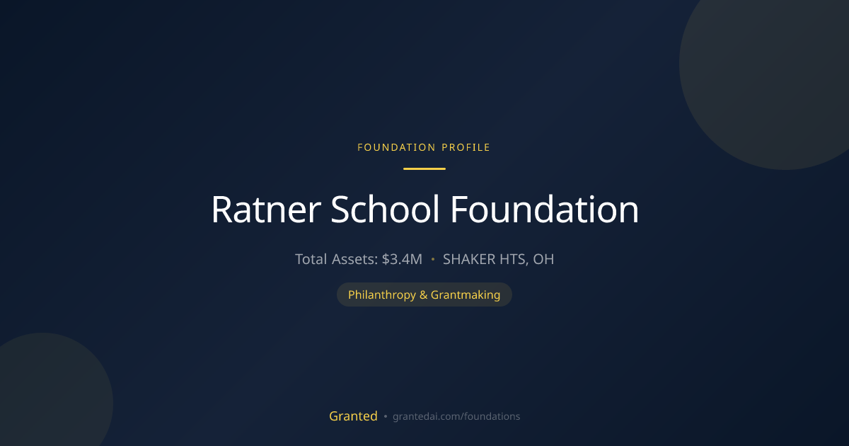 Ratner School Foundation | Granted AI