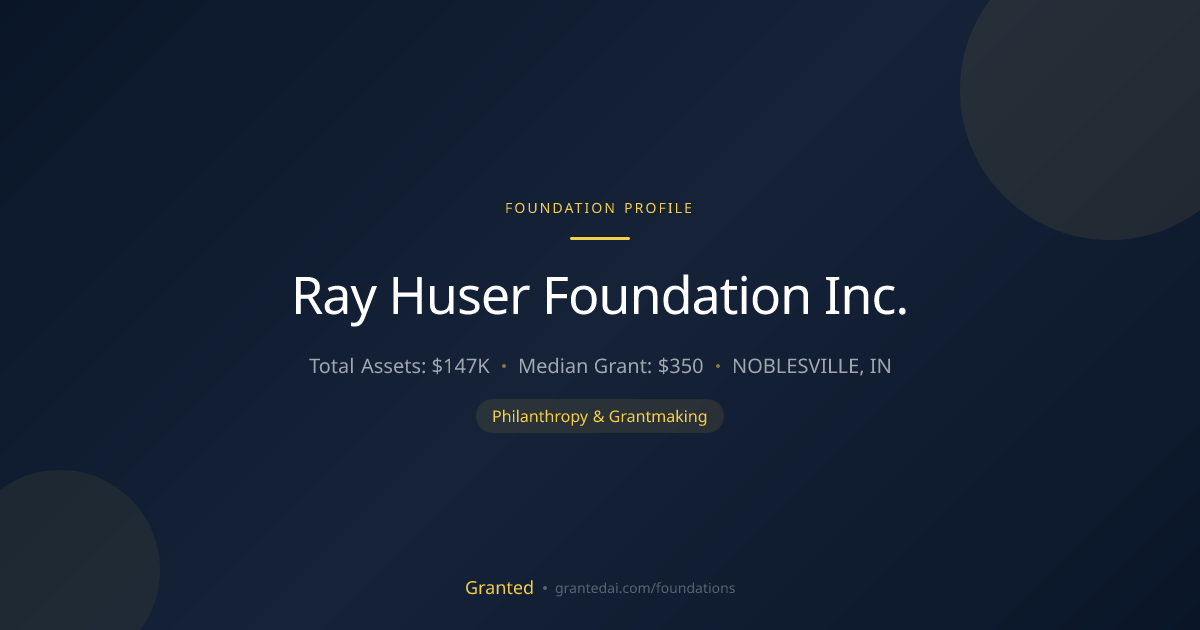 Ray Huser Foundation Inc. | Granted AI