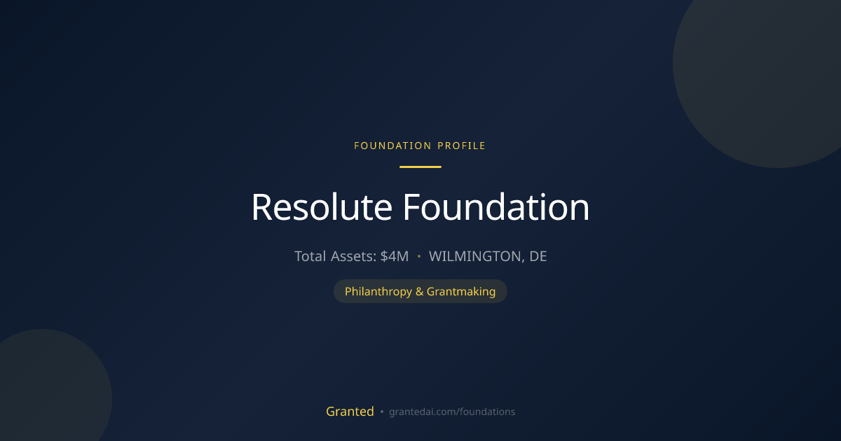 Resolute Foundation | Granted AI