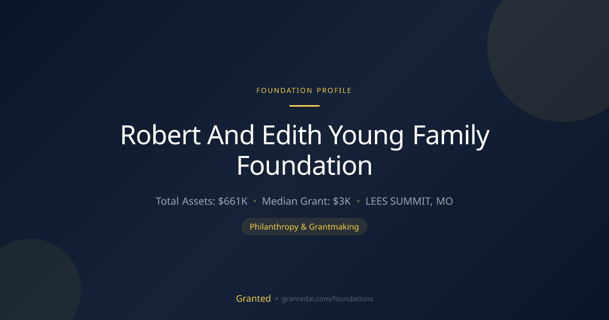 Robert And Edith Young Family Foundation | Granted AI