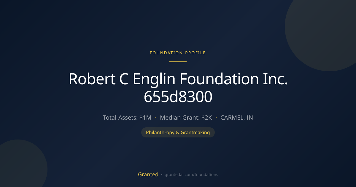Robert C Englin Foundation Inc. 655d8300 | Granted AI