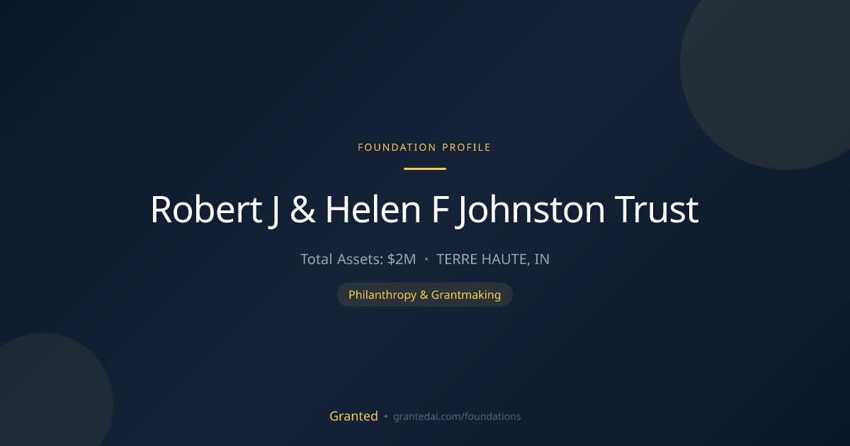 Robert J & Helen F Johnston Trust | Granted AI