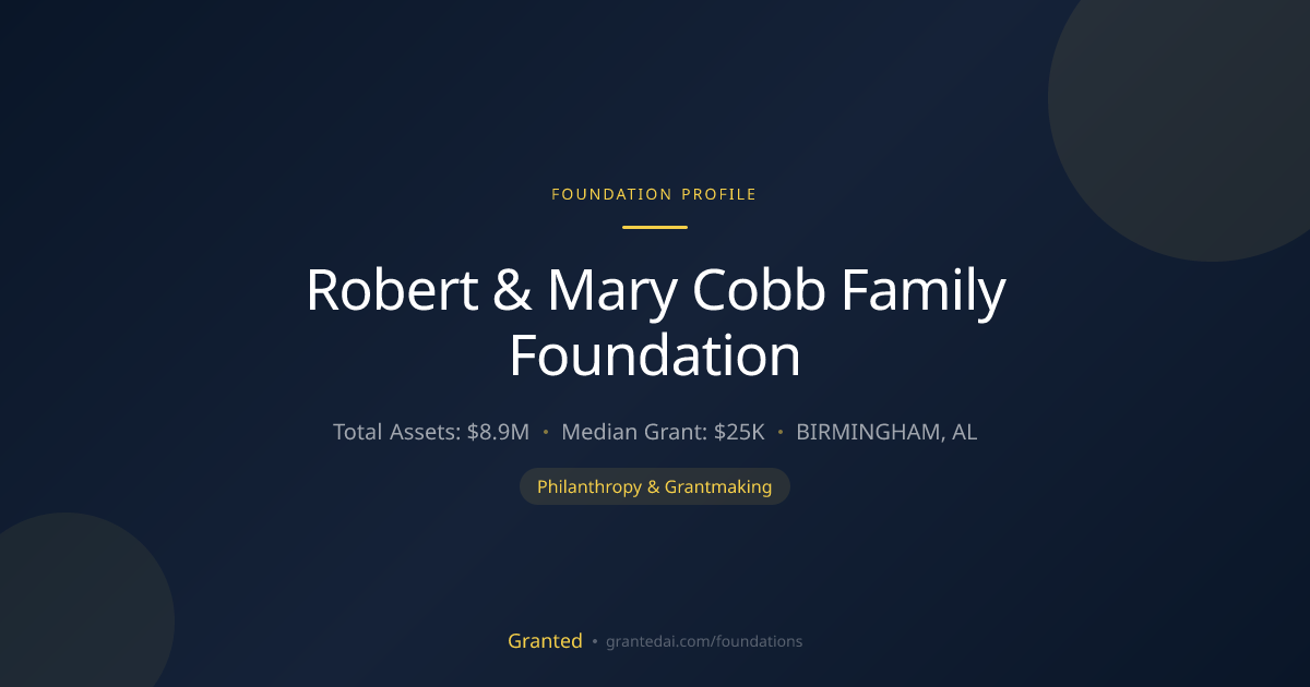 Robert & Mary Cobb Family Foundation | Granted AI