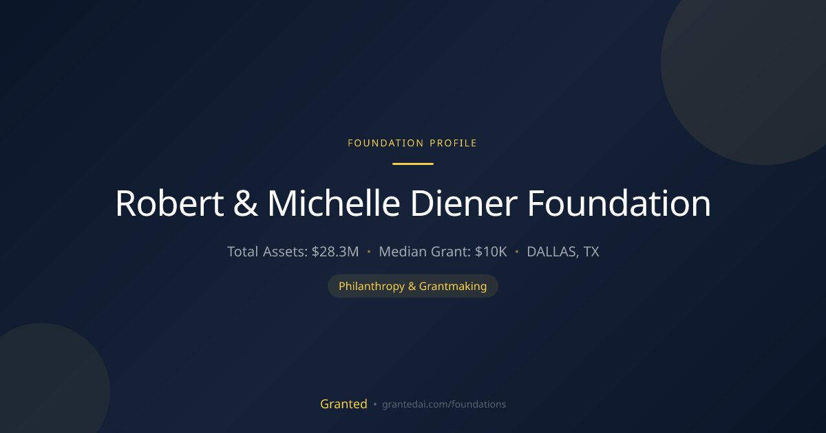 Robert & Michelle Diener Foundation | Granted AI