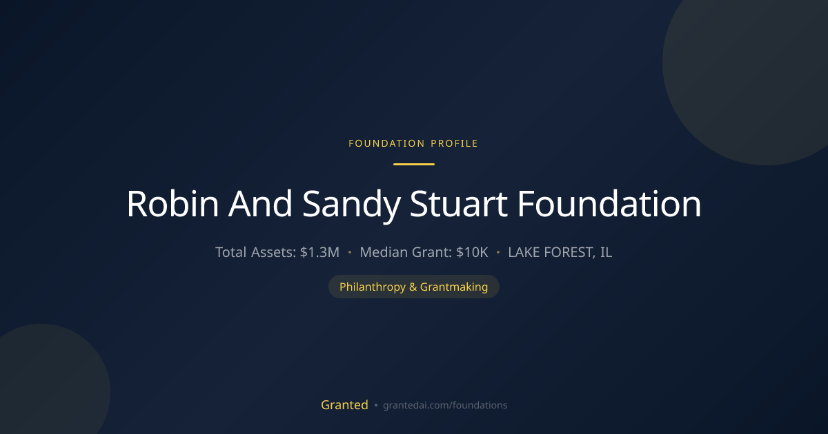 Robin And Sandy Stuart Foundation | Granted AI
