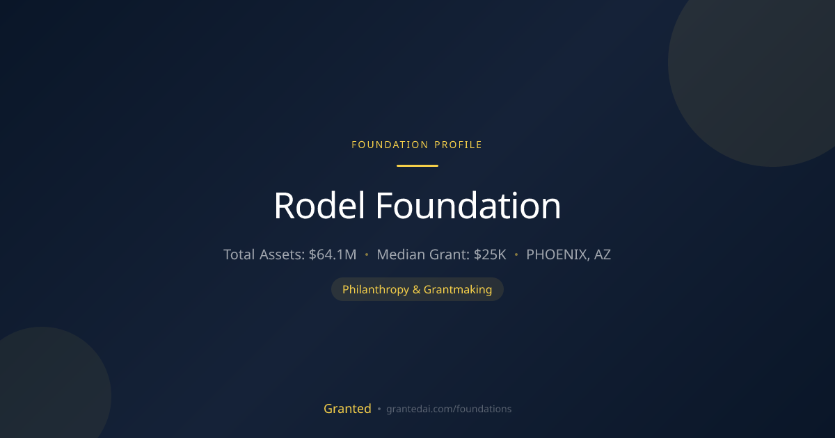 Rodel Foundation | Granted AI