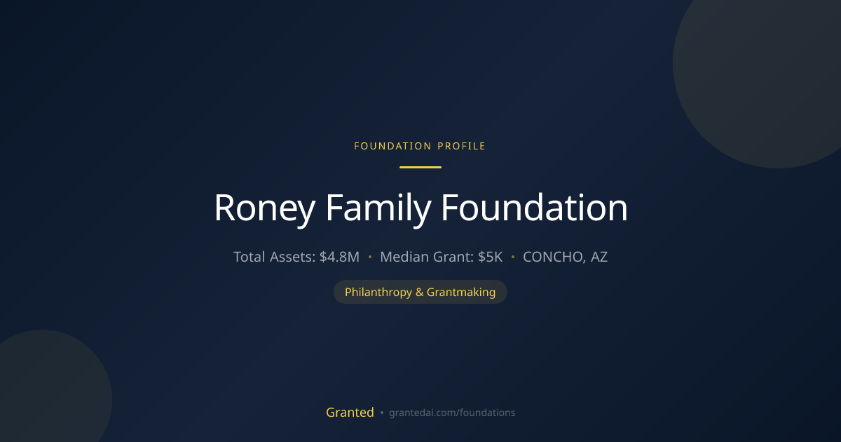 Roney Family Foundation | Granted AI