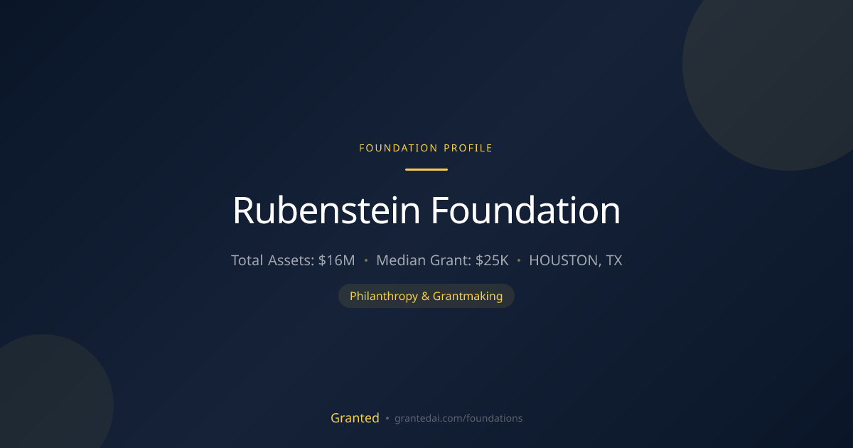 Rubenstein Foundation | Granted AI