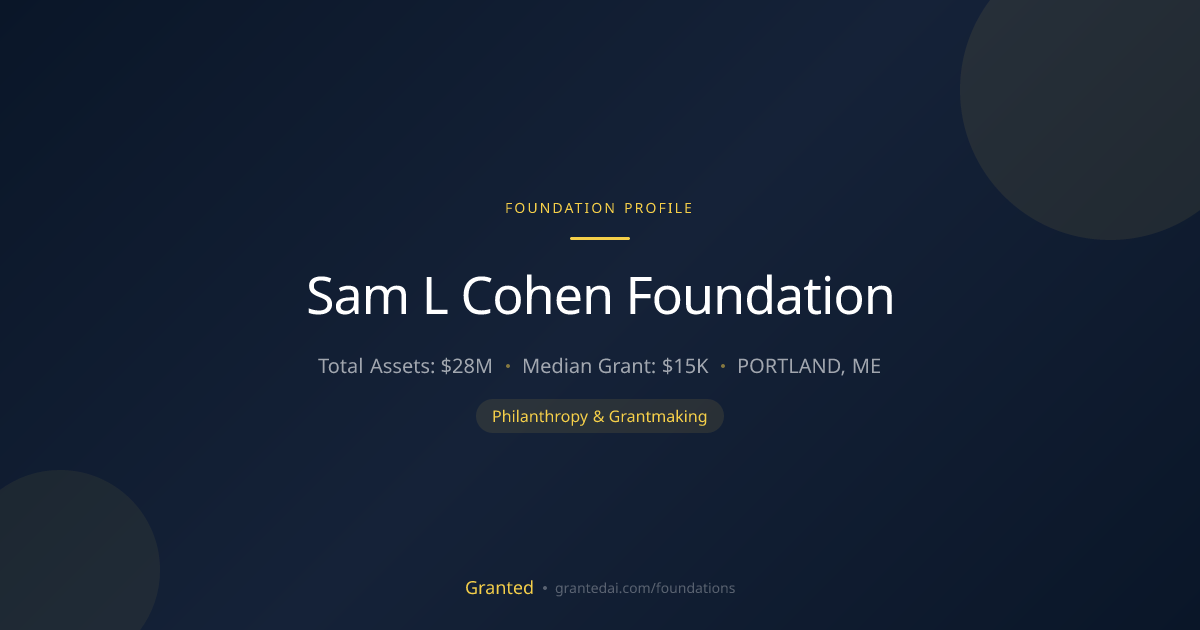 Sam L Cohen Foundation | Granted AI