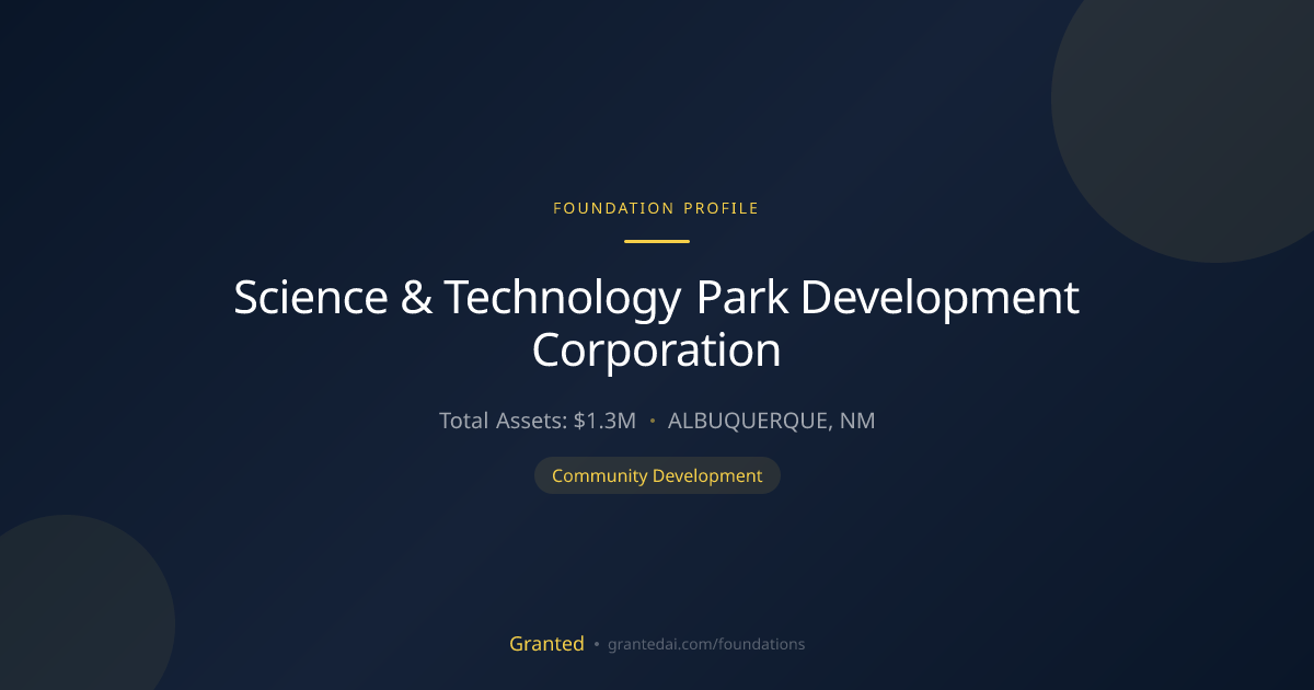 Science & Technology Park Development Corporatio... | Granted AI