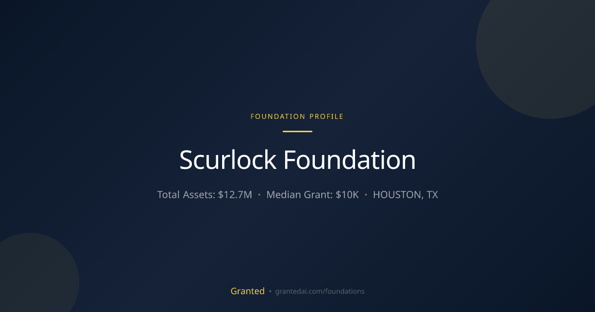 Scurlock Foundation | Granted AI