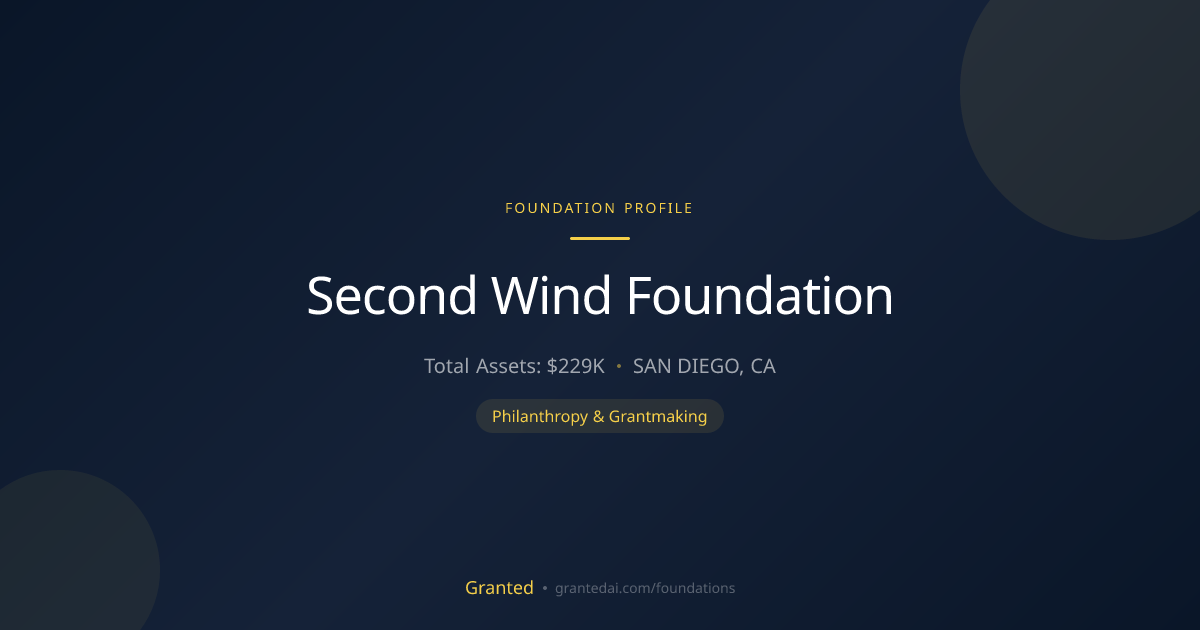 Second Wind Foundation | Granted AI