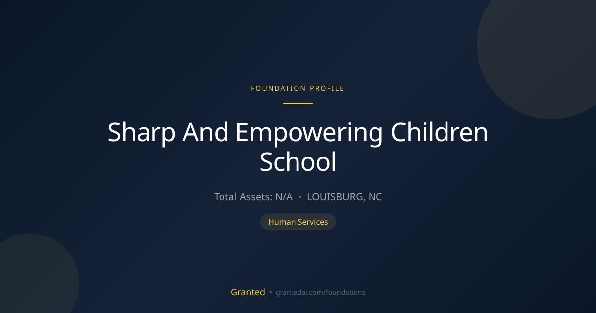 Sharp And Empowering Children School | Granted AI