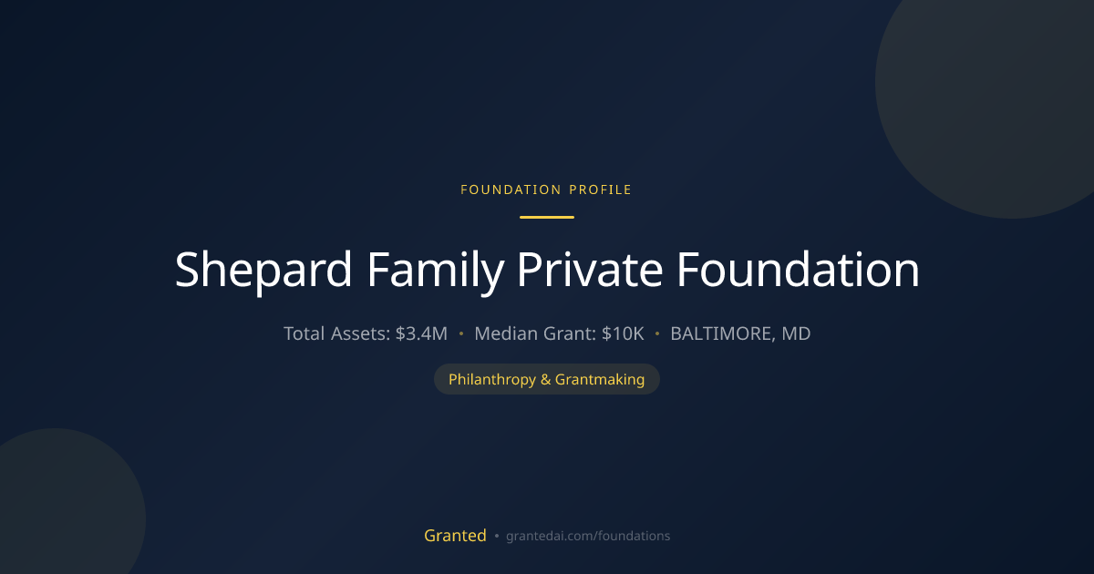 Shepard Family Private Foundation | Granted AI