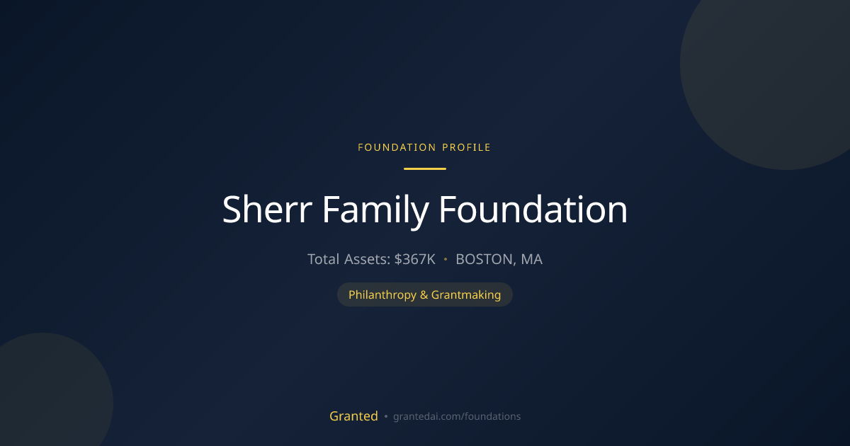Sherr Family Foundation | Granted AI