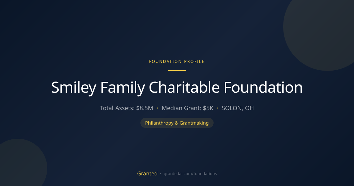 Smiley Family Charitable Foundation | Granted AI