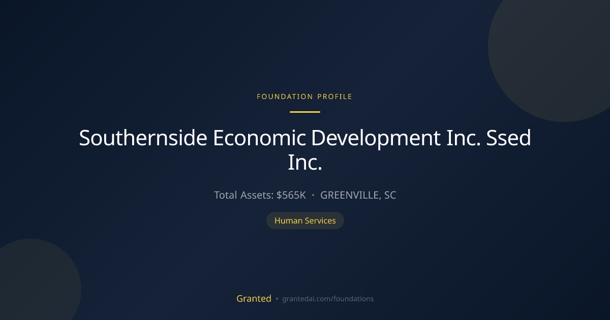 Southernside Economic Development Inc. Ssed Inc. | Granted AI