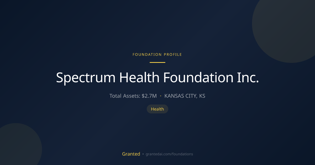 Spectrum Health Foundation Inc. | Granted AI
