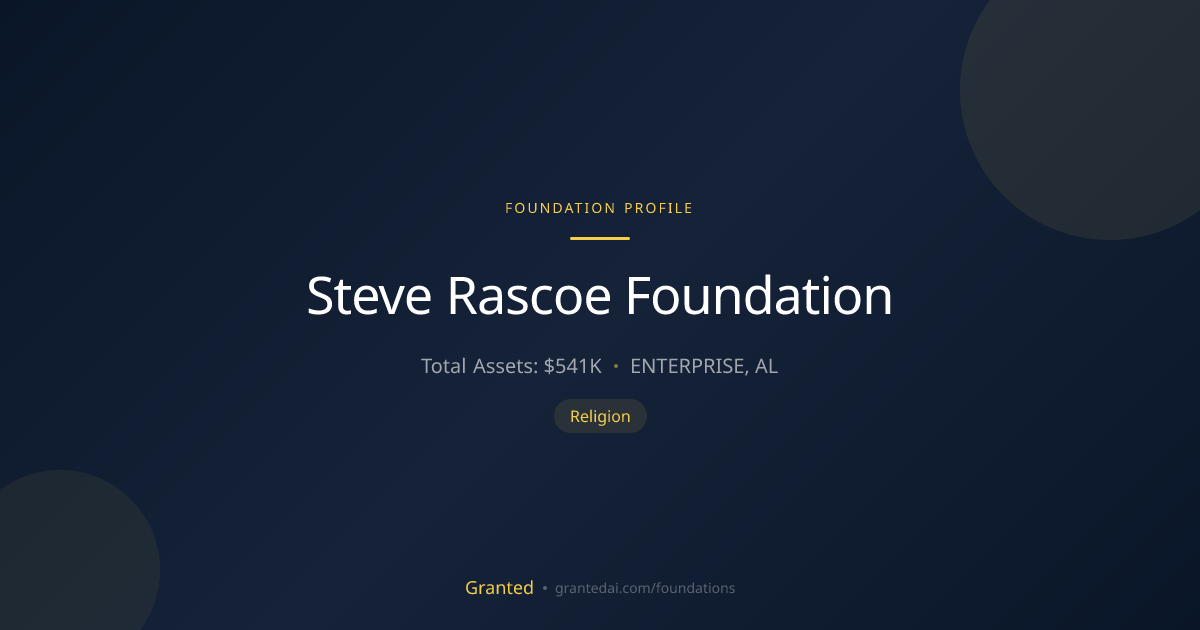 Steve Rascoe Foundation | Granted AI