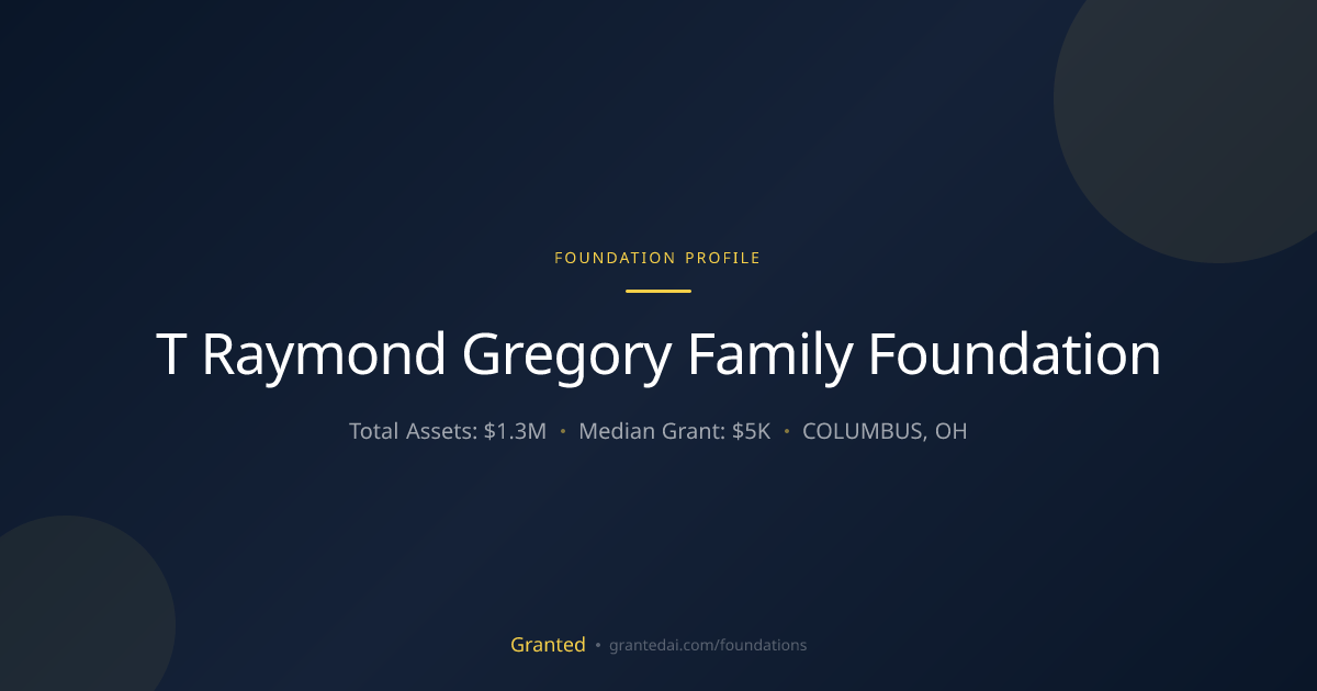 T Raymond Gregory Family Foundation | Granted AI
