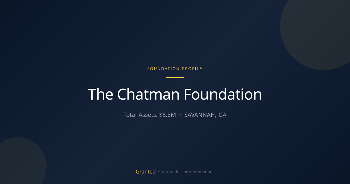 The Chatman Foundation | Granted AI