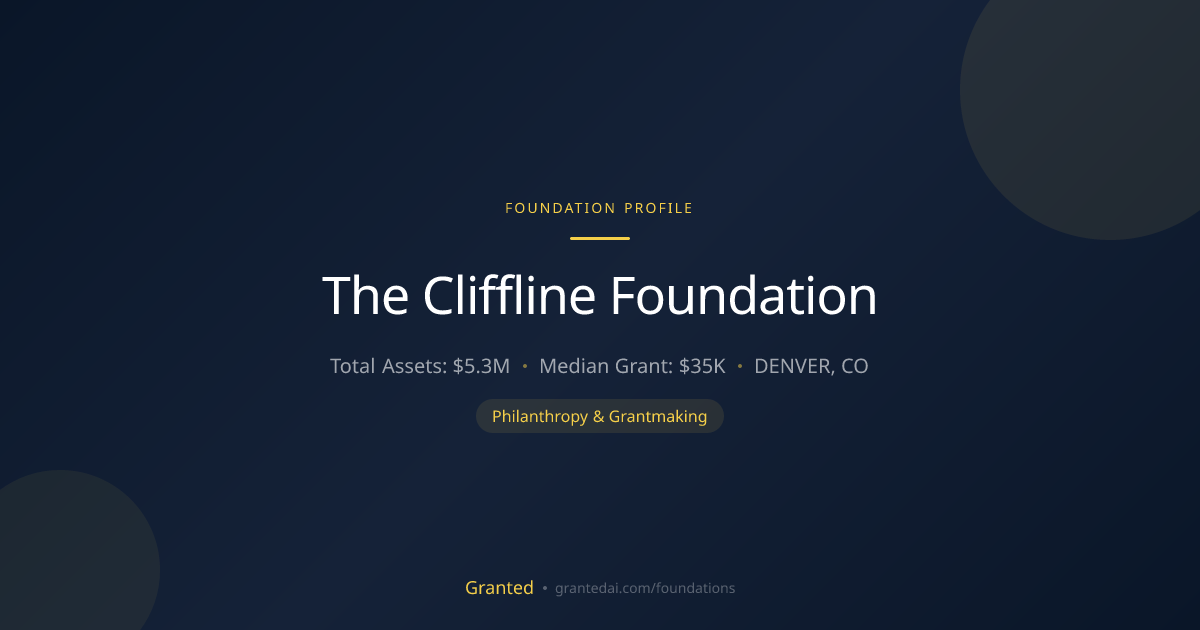 The Cliffline Foundation | Granted AI