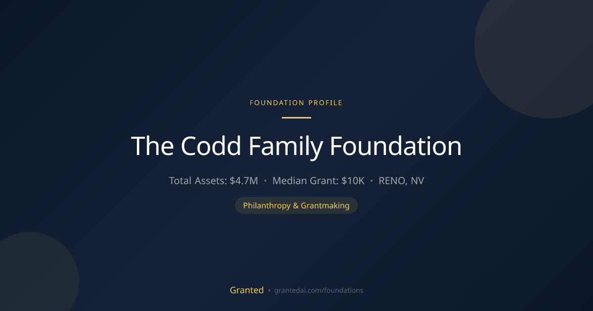 The Codd Family Foundation | Granted AI