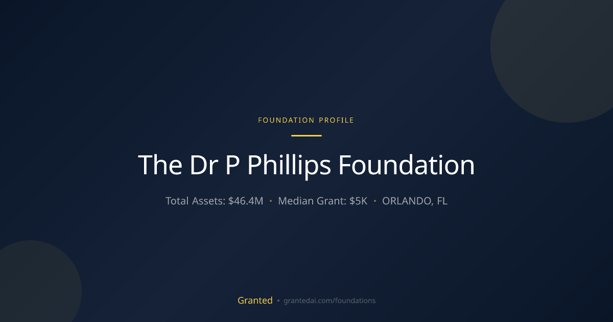 The Dr P Phillips Foundation | Granted AI