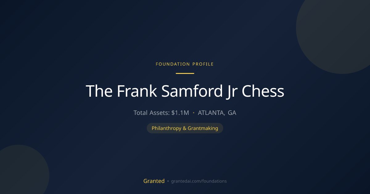 The Frank Samford Jr Chess | Granted AI