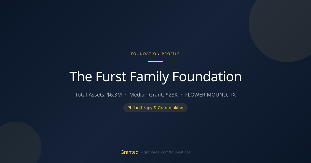 The Furst Family Foundation | Granted AI