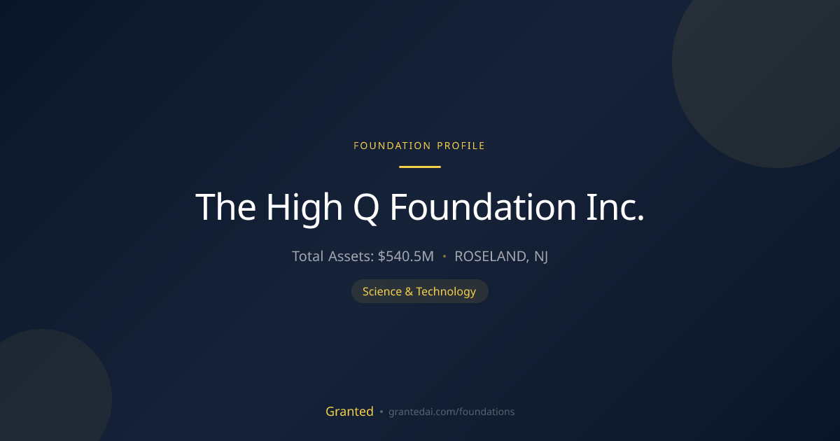 The High Q Foundation Inc. | Granted AI