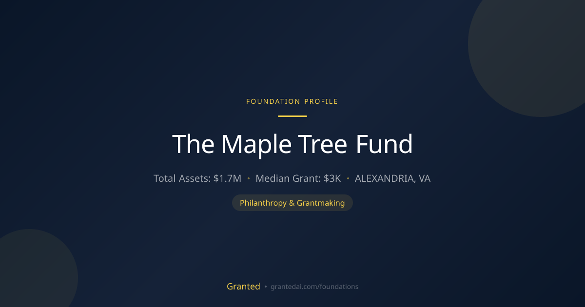 The Maple Tree Fund | Granted AI