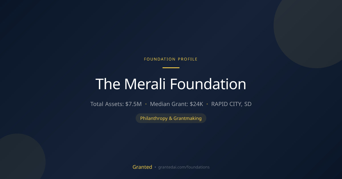 The Merali Foundation | Granted AI