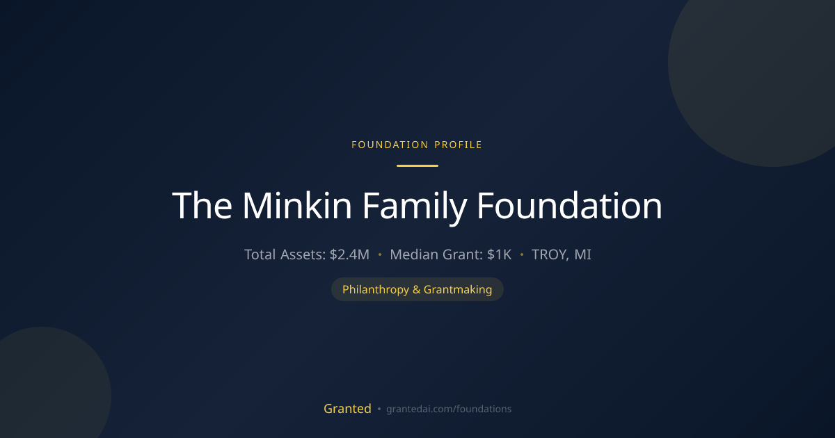 The Minkin Family Foundation | Granted AI