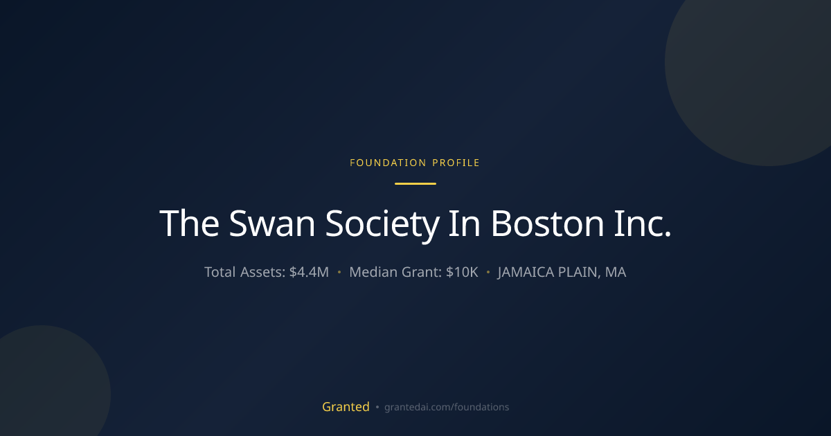 The Swan Society In Boston Inc. | Granted AI
