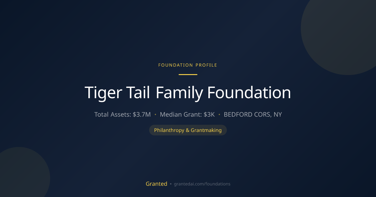 Tiger Tail Family Foundation | Granted AI