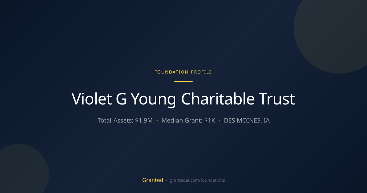 Violet G Young Charitable Trust | Granted AI