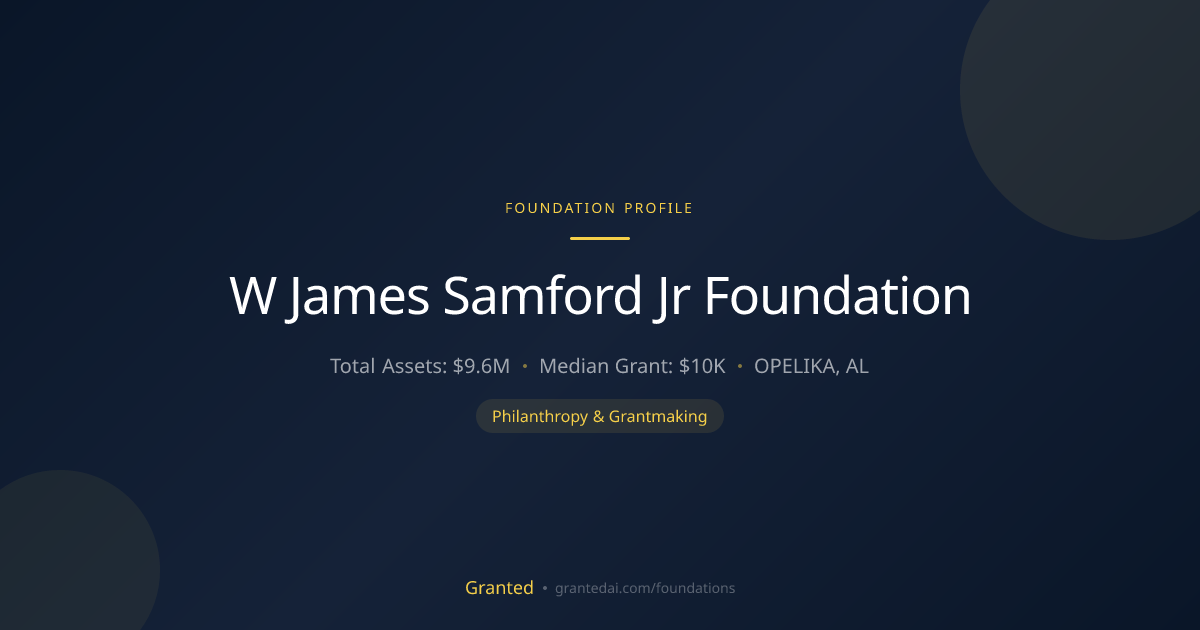 W James Samford Jr Foundation | Granted AI