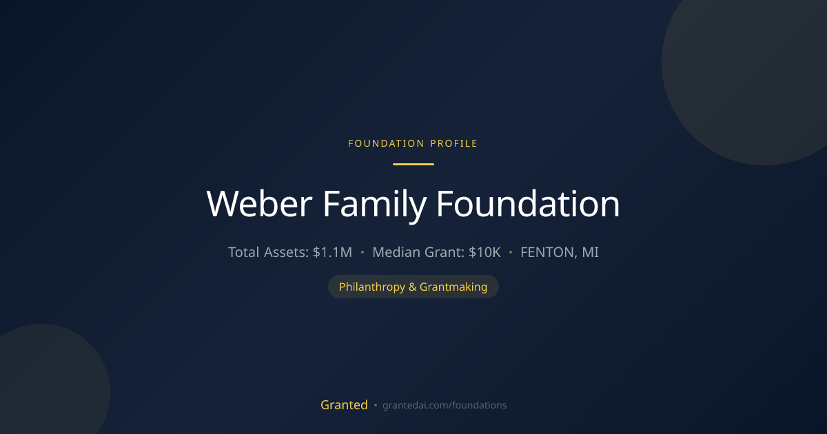 Weber Family Foundation | Granted AI