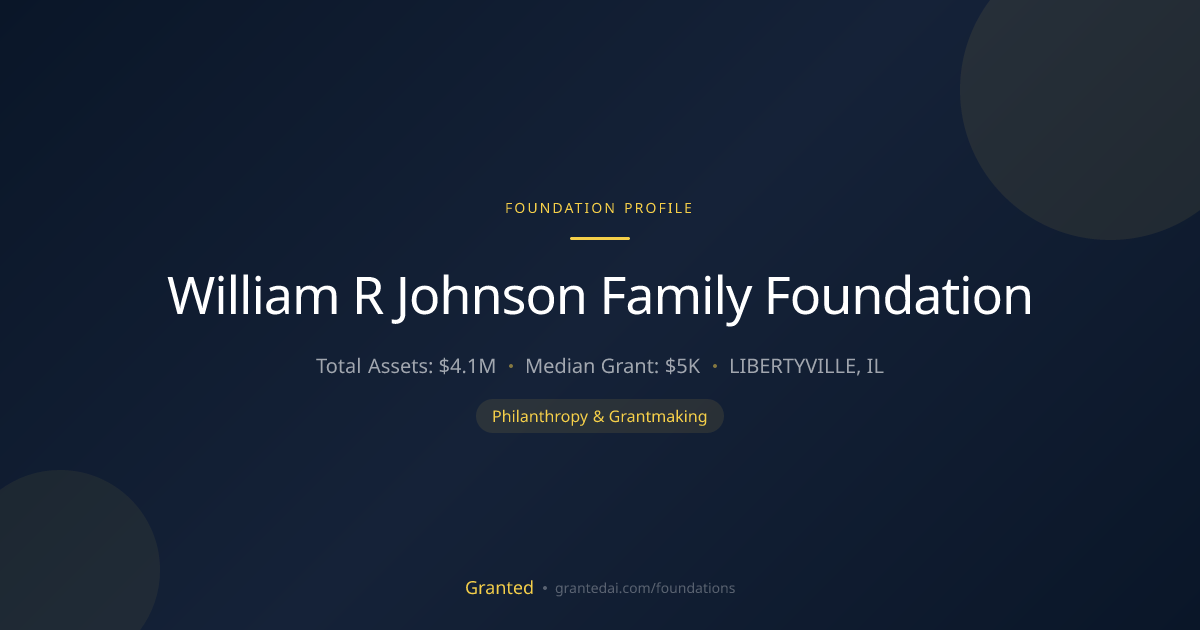 William R Johnson Family Foundation | Granted AI