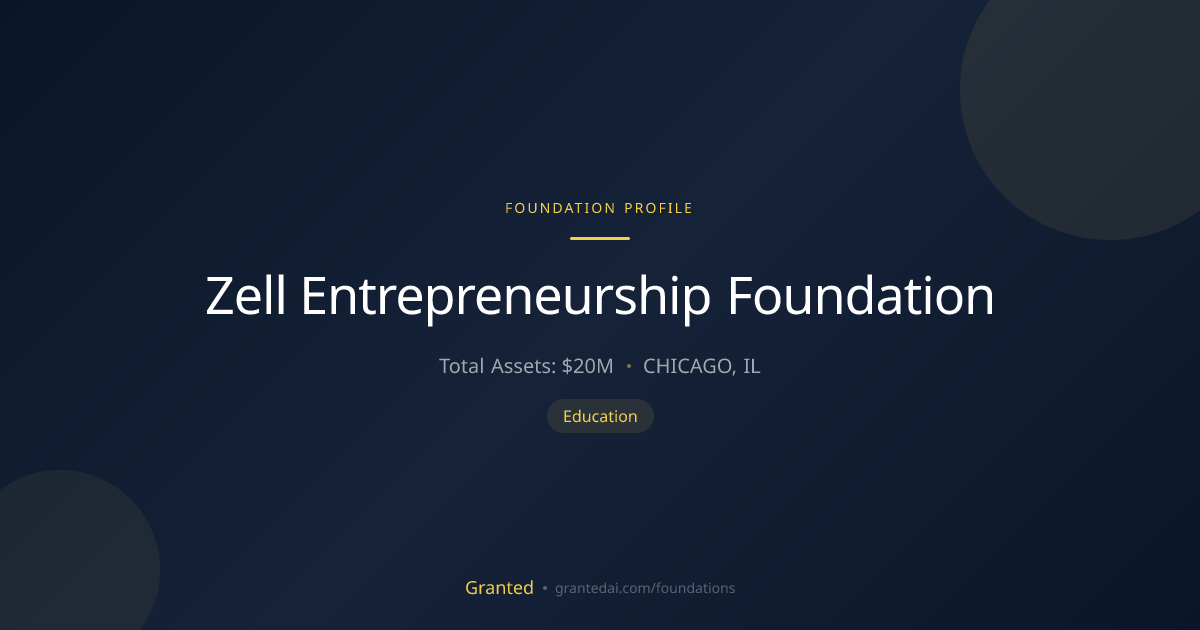 Zell Entrepreneurship Foundation | Granted AI